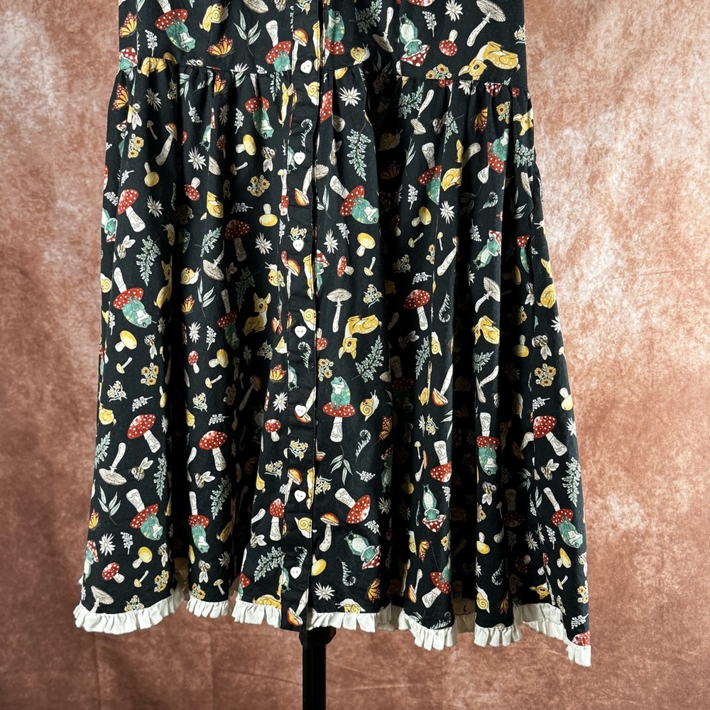 Thorn & Fable Cottagecore Mushroom Dress XL 🌿🍄 - Picture 3 of 8